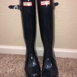 NAVY BLUE HUNTER BOOTS